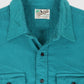 Vintage Green Flannel Button-Down Shirt Image 2