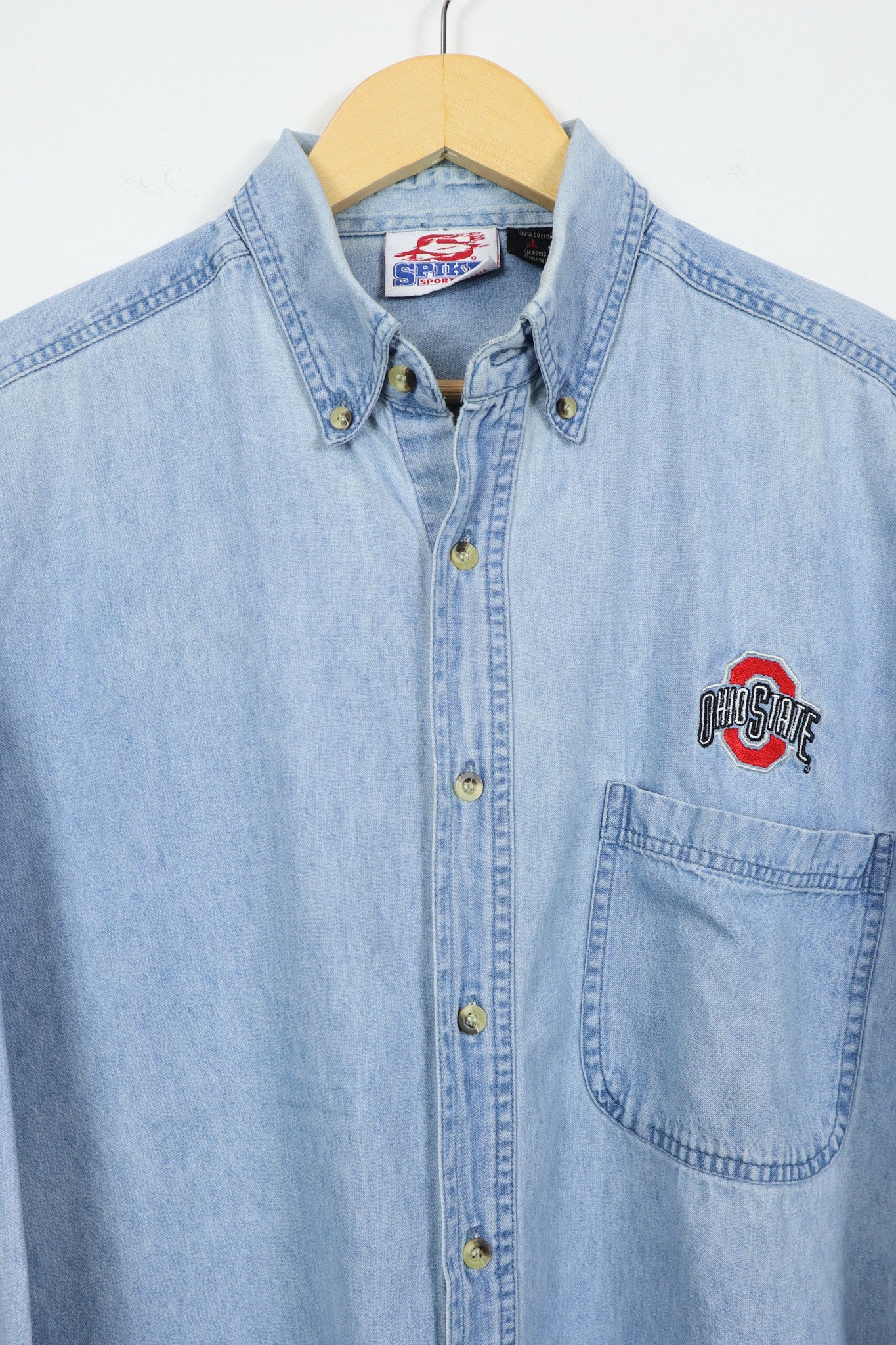 Vintage Ohio State Denim Button-Down Shirt