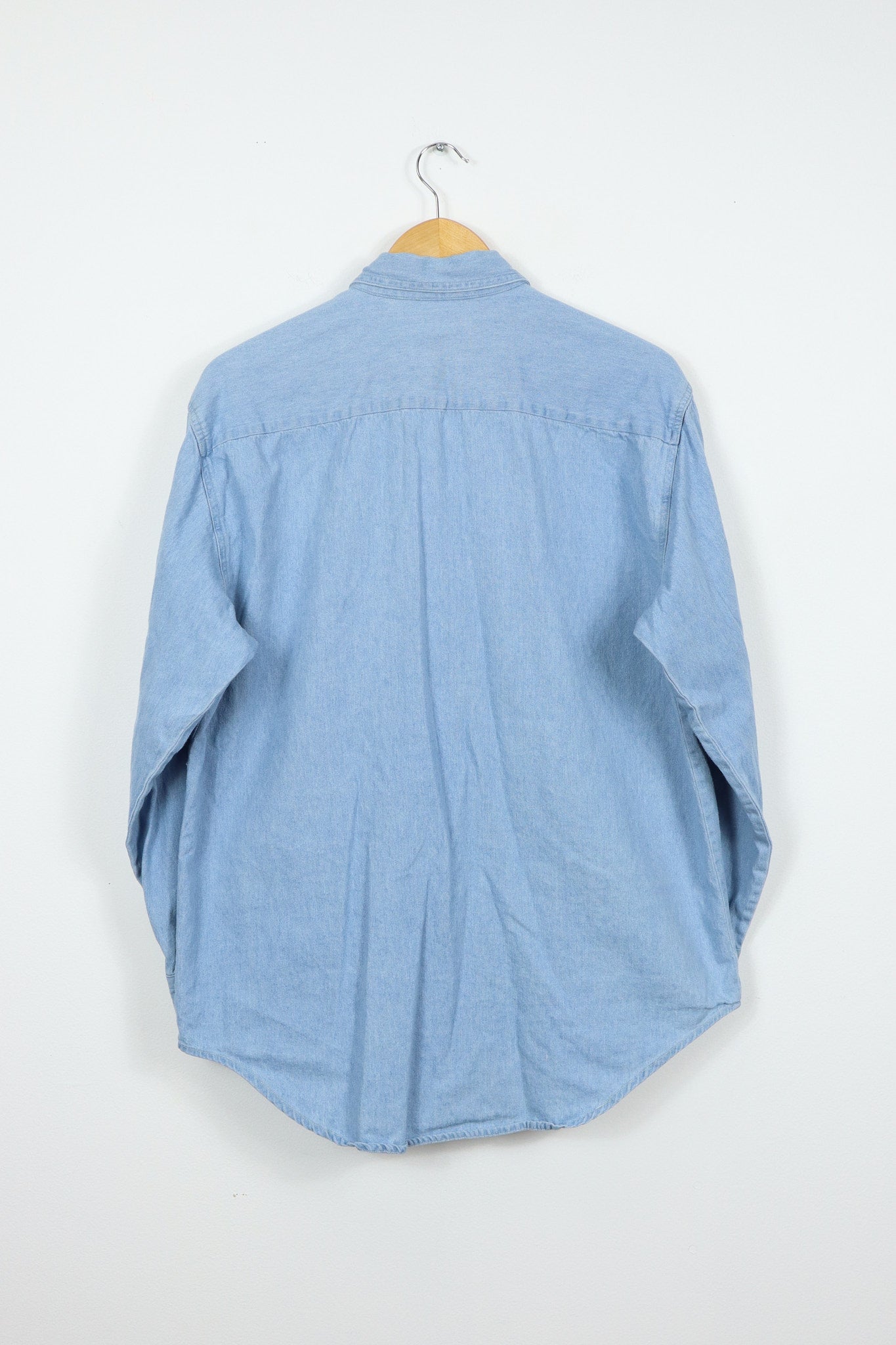 Vintage Lucky Lady Casino Denim Button-Down Shirt