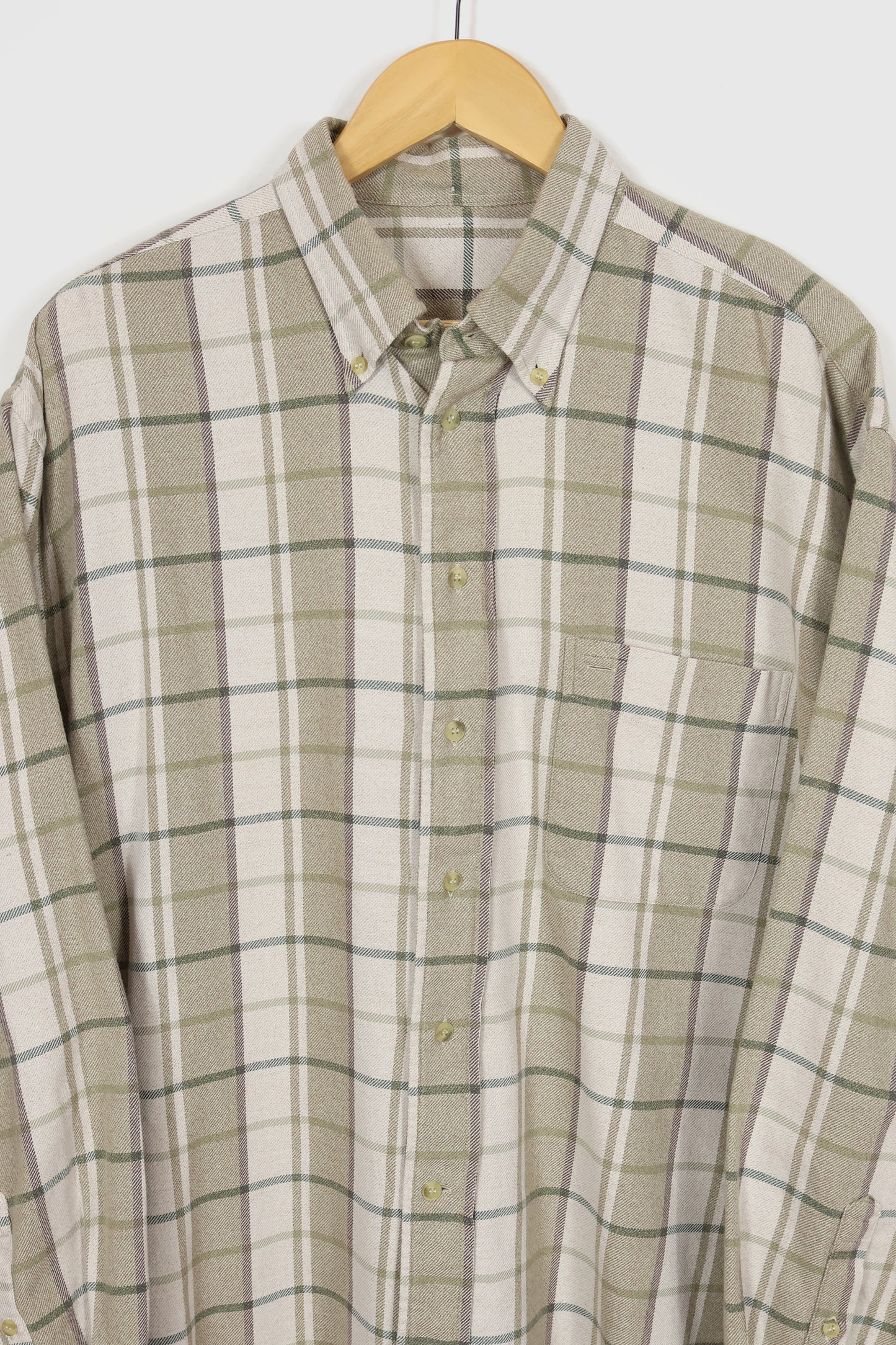 Vintage Plaid Button-Down Shirt