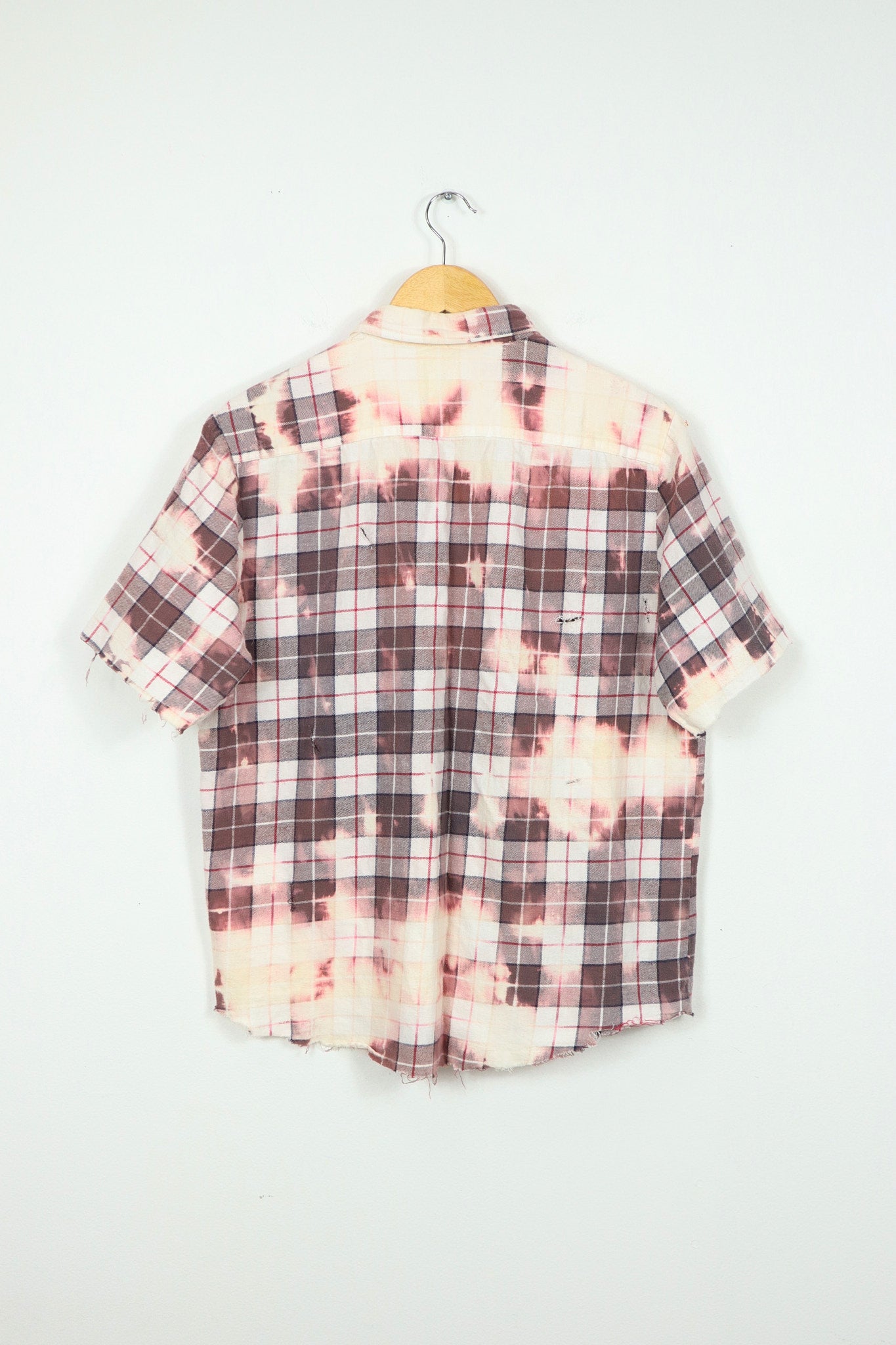 Vintage Distressed Bleached Button-Down