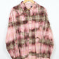 Upcycled Bleached Flannel Button-Down