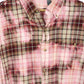Upcycled Bleached Flannel Button-Down