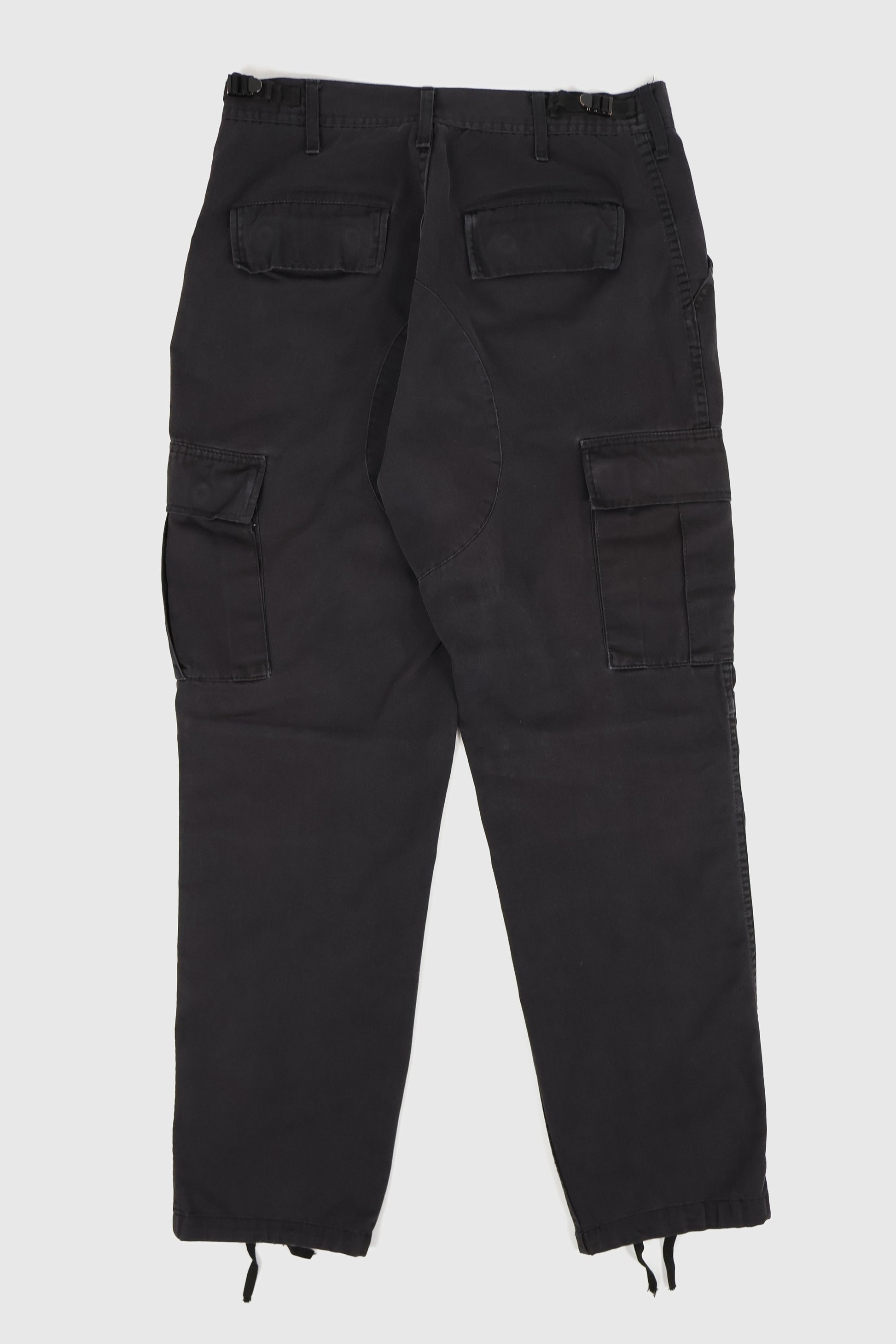 Vintage Black Utility Cargo Pants 02 Image 1