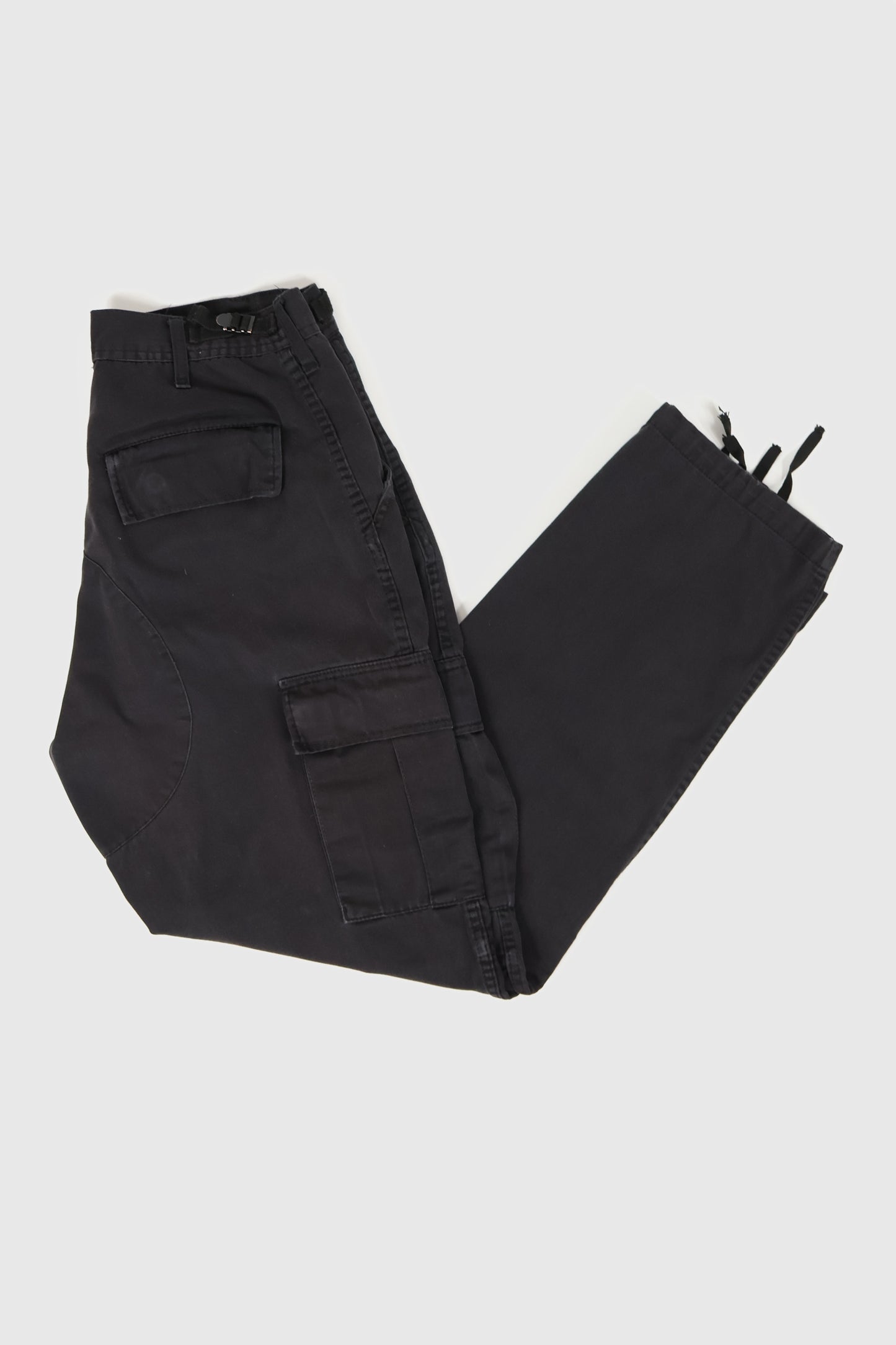 Vintage Black Utility Cargo Pants 02 Image 4