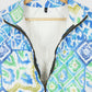 Reworked Blue Pattern Quilt Jacket