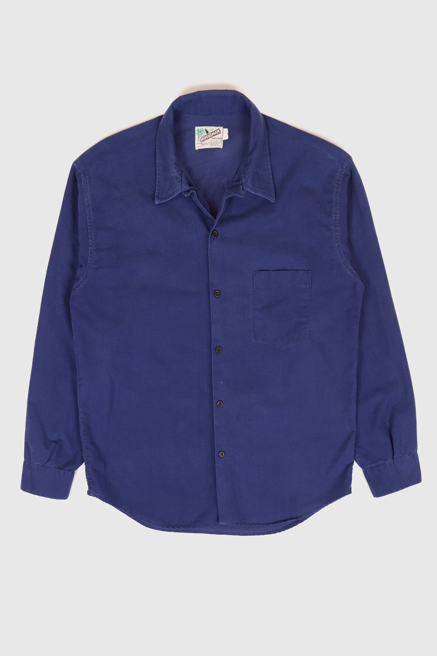 Vintage Blue Flannel Button-Down Shirt Image 0
