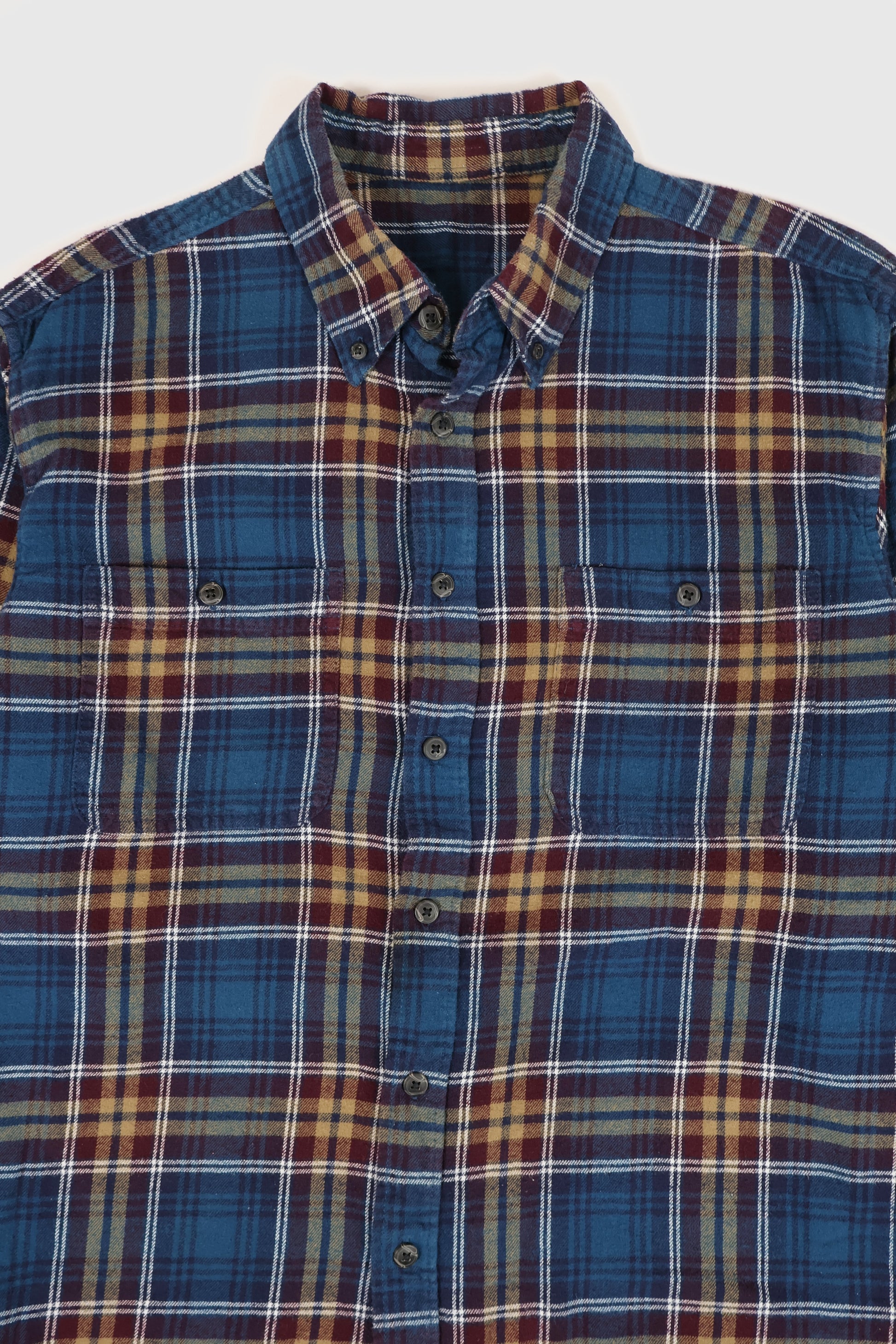 Vintage Flannel Button-Down Shirt Image 2