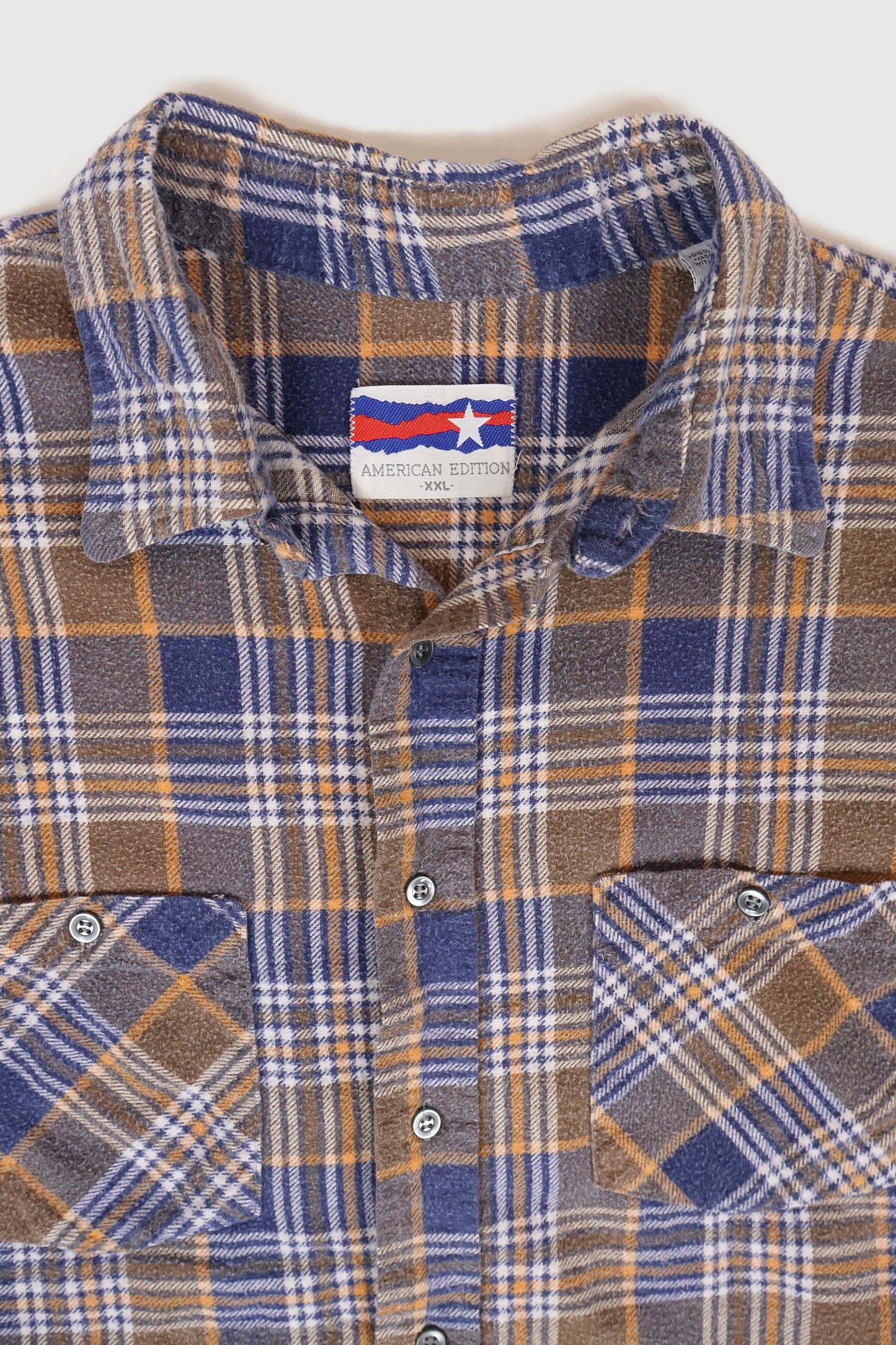 Vintage Flannel Button-Down Shirt Image 2