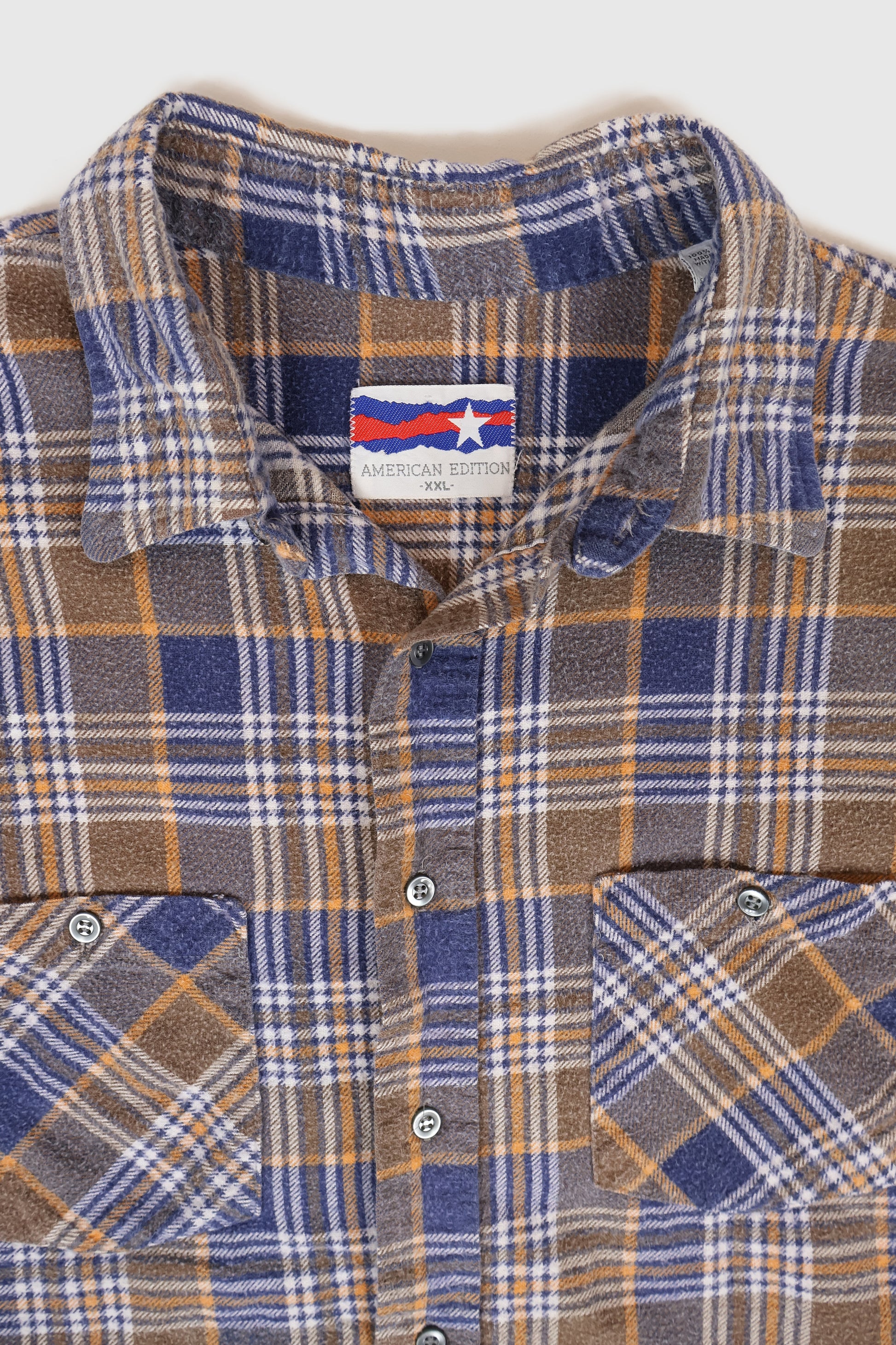 Vintage Flannel Button-Down Shirt Image 2