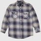 Vintage Blue Plaid Button-Down Shirt