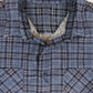 Vintage Blue Plaid Flannel Button-Down Shirt Image 2