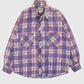 Vintage Faded Lightweight Plaid Button-Down Shirt Image 0