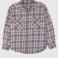 Vintage Blue Plaid Button-Down Shirt Image 0