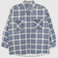 Vintage Faded Flannel Button-Down Shirt Image 0