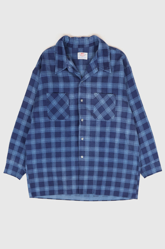 Vintage Flannel Button-Down Shirt Image 0
