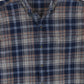 Vintage Grey Plaid Button-Down Shirt