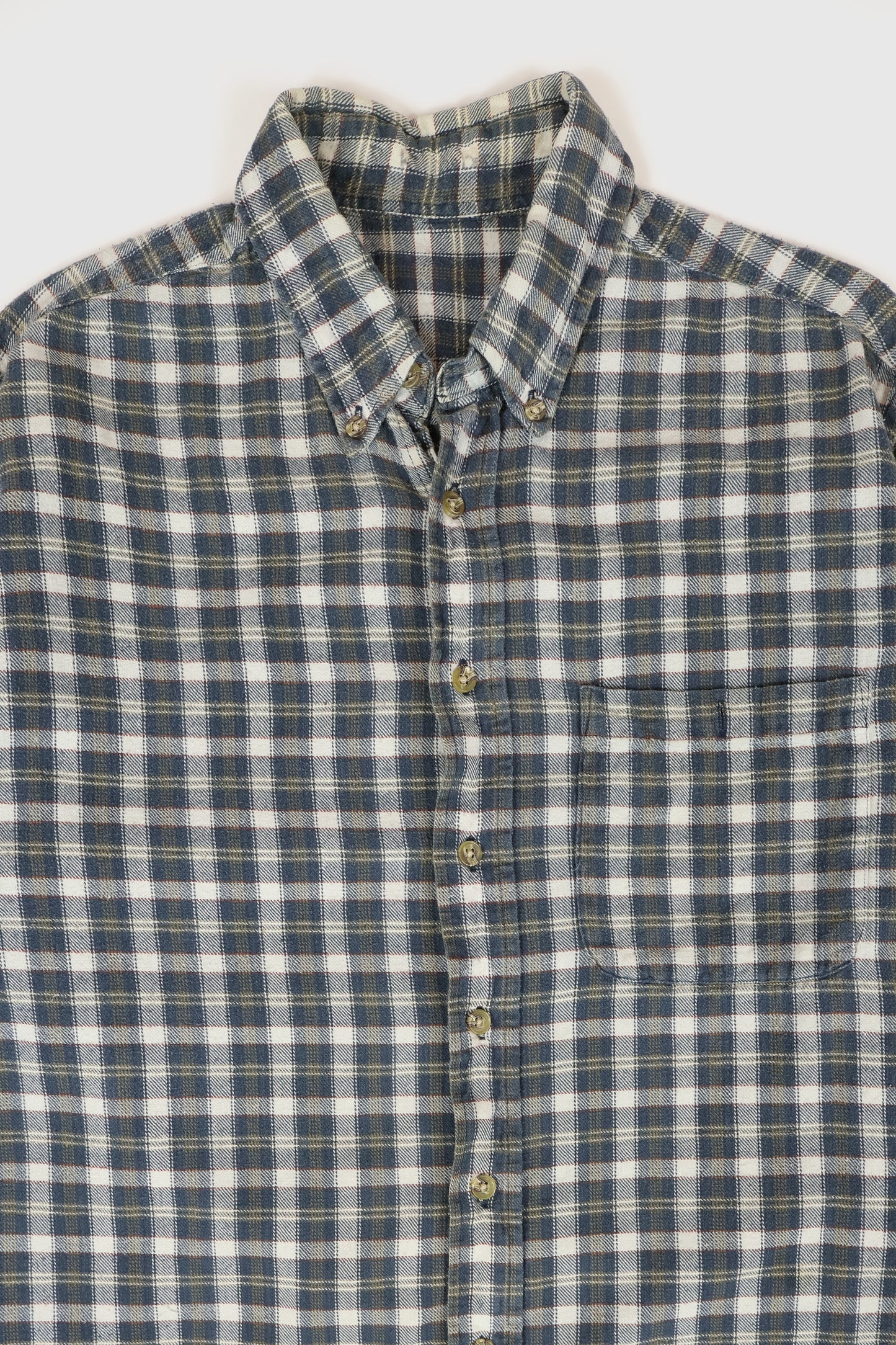 Vintage Plaid Button-Down Shirt