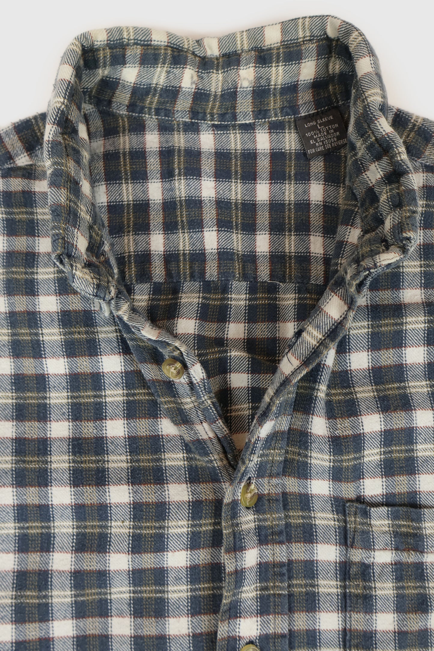 Vintage Plaid Button-Down Shirt