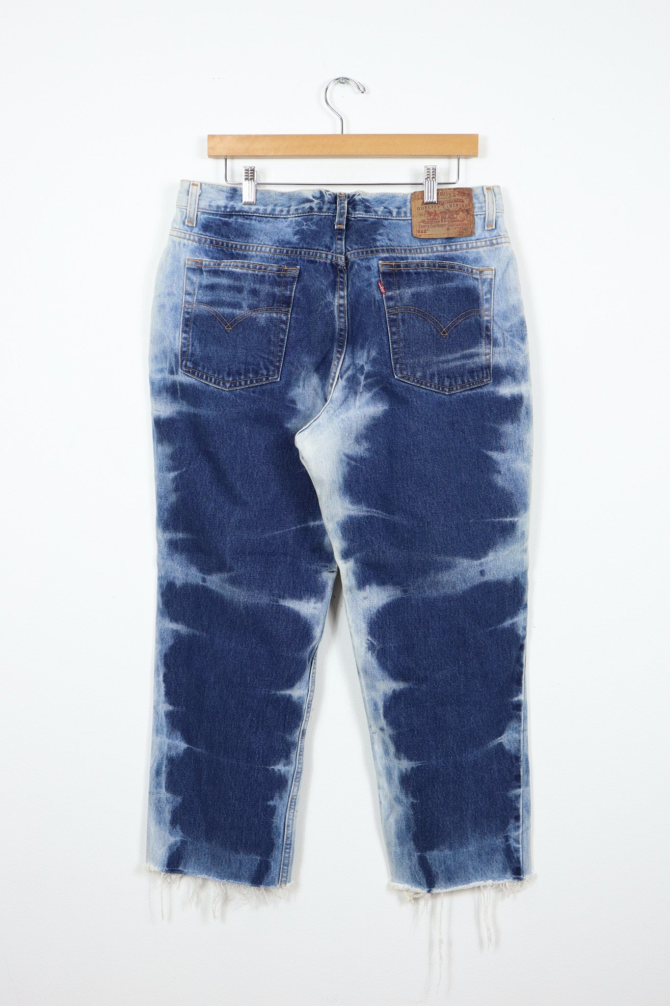 Reworked Levi's 512 Bleached Jeans