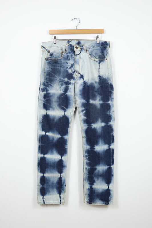 Reworked Straight Fit Bleached Jeans