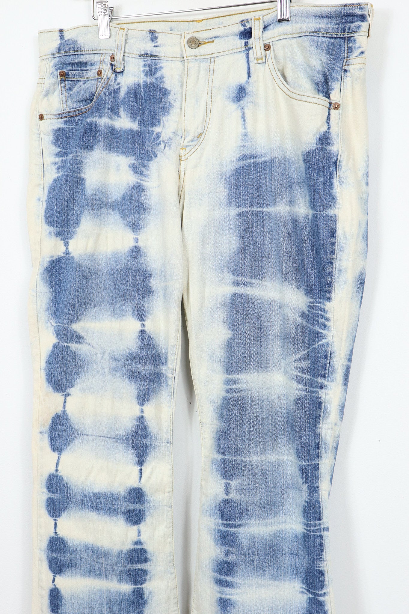 Reworked Levi's Wide Leg Bleached Jeans