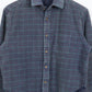 Vintage Acid Washed Cropped Button-Down Shirt