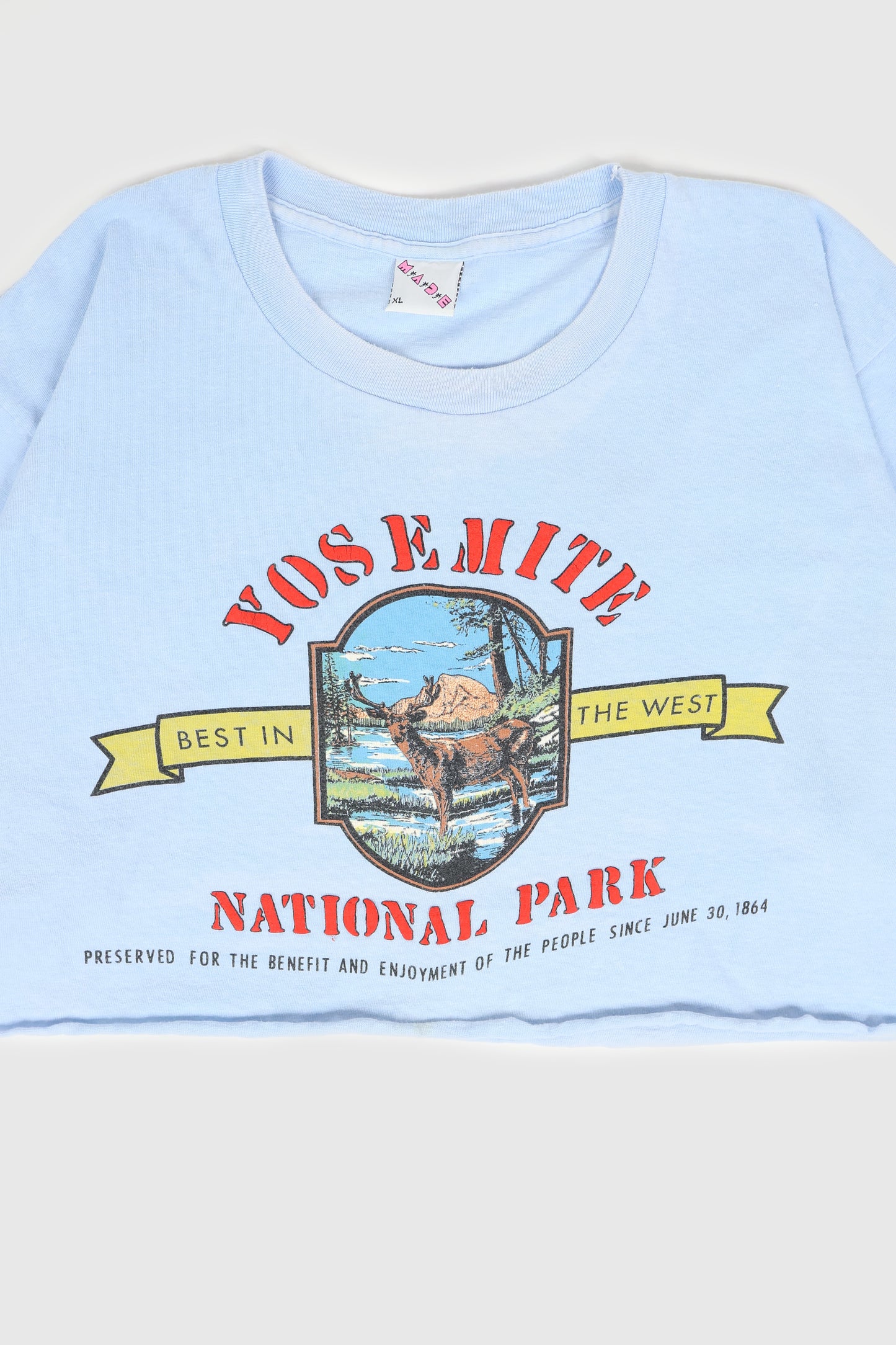Vintage Cropped Yosemite National Park Tee