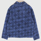 Vintage Blue Pattern Fleece Jacket Image 1