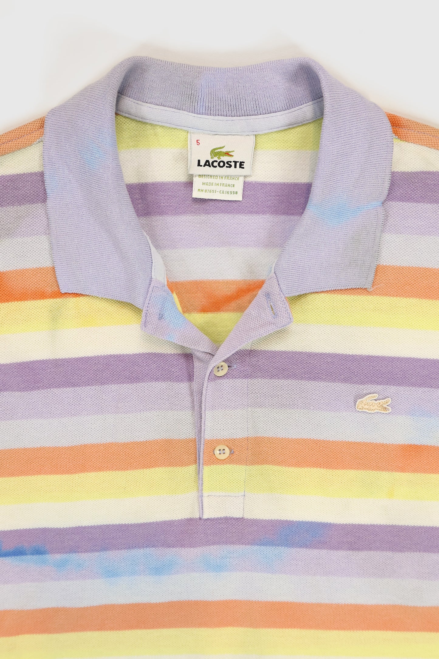 Reworked Lacoste Bleached Polo 02