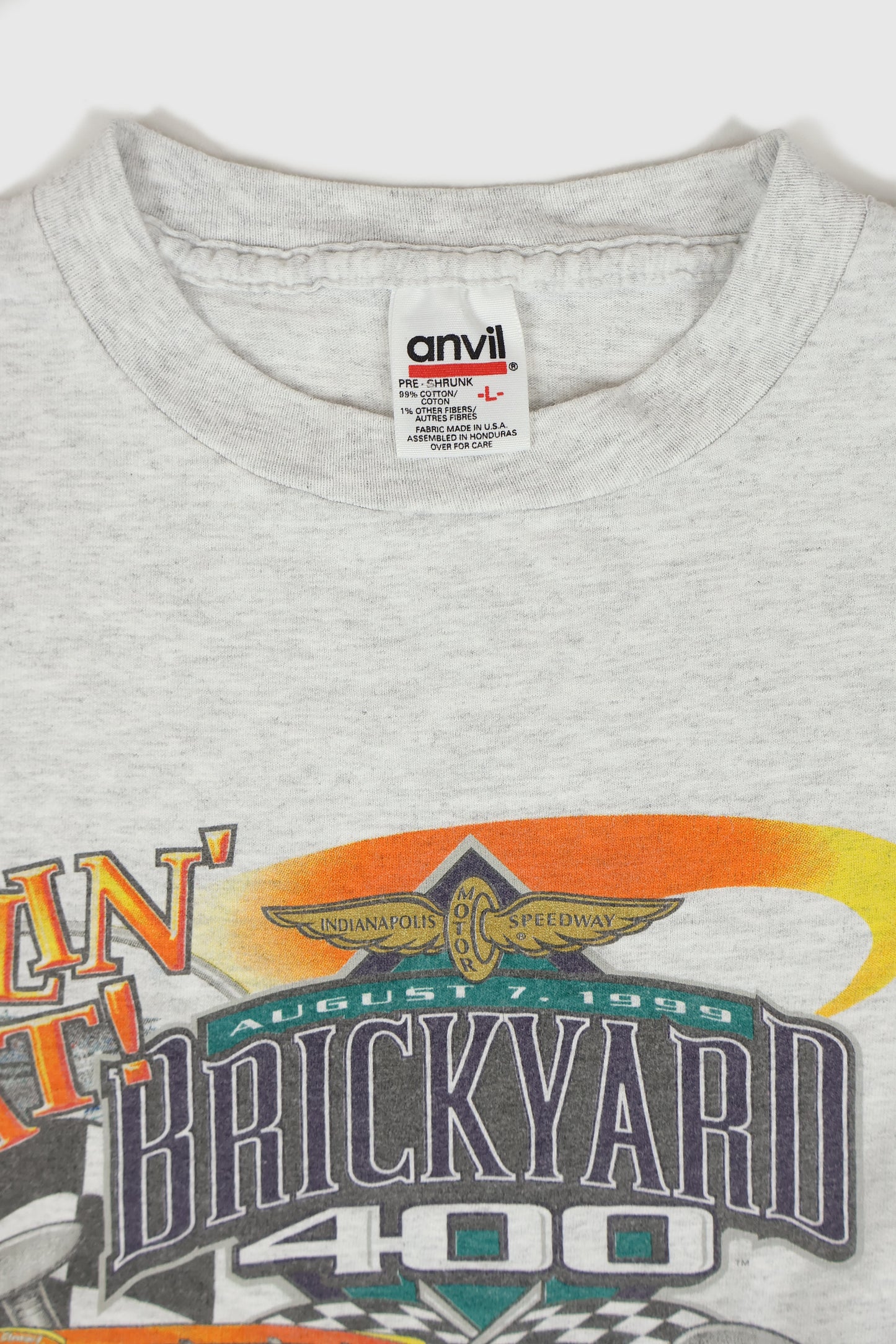 Vintage Tony Stewart 1999 Brickyard NASCAR Tee Image 3