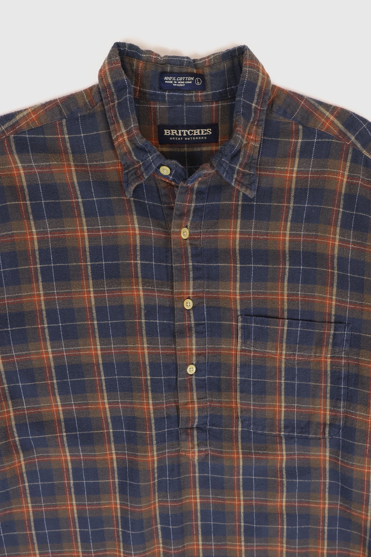 Vintage Flannel Pullover Shirt Image 1