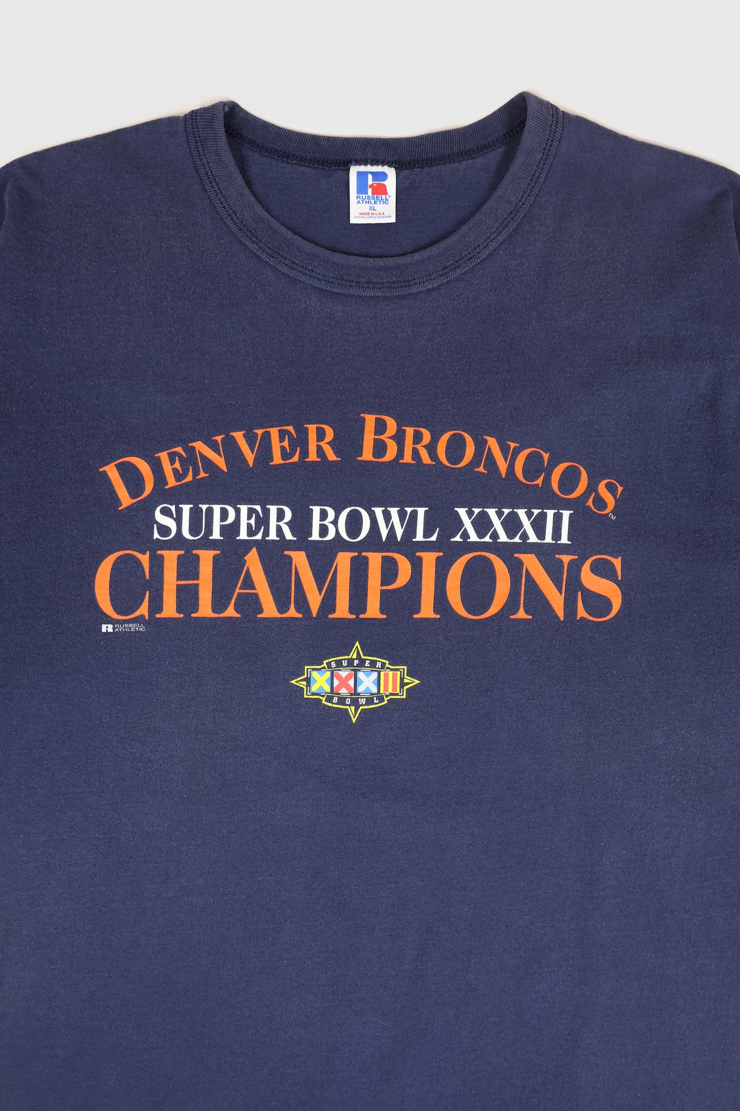 Vintage Denver Broncos 1998 Super Bowl XXXII Champions Tee Image 1