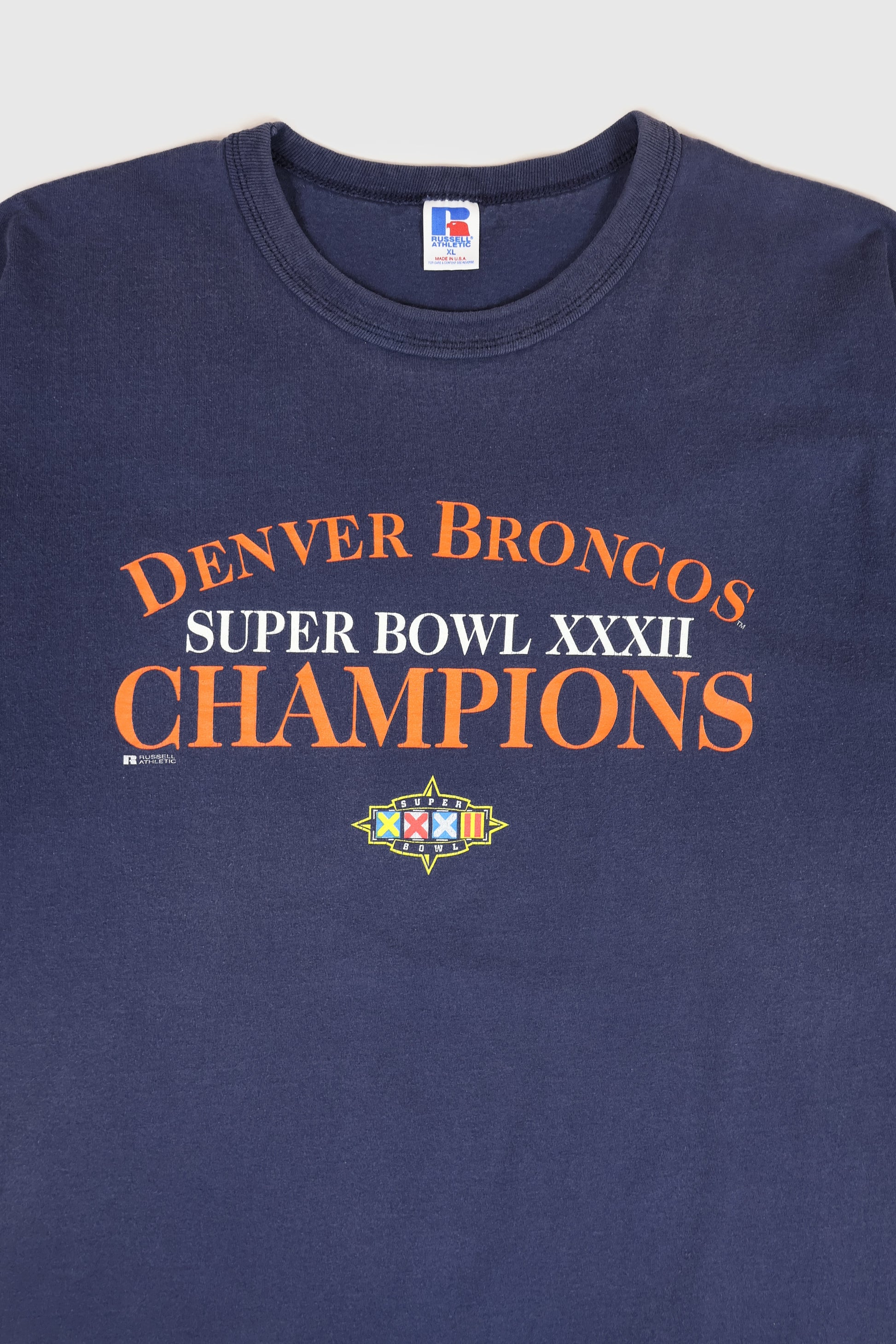 Vintage Denver Broncos 1998 Super Bowl XXXII Champions Tee Image 1