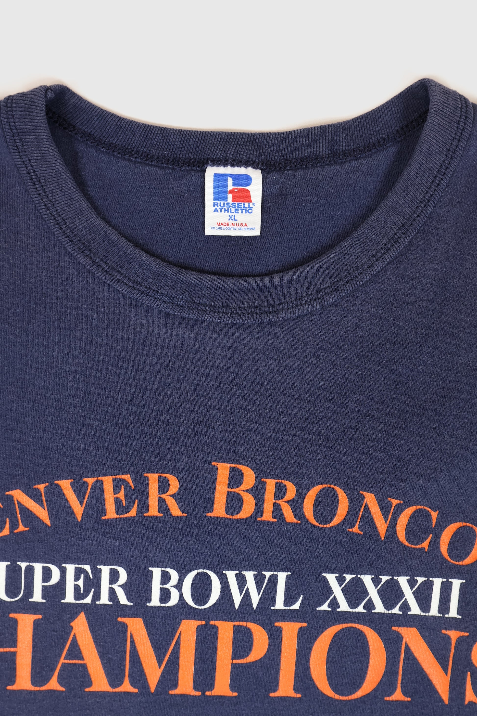 Vintage Denver Broncos 1998 Super Bowl XXXII Champions Tee Image 2