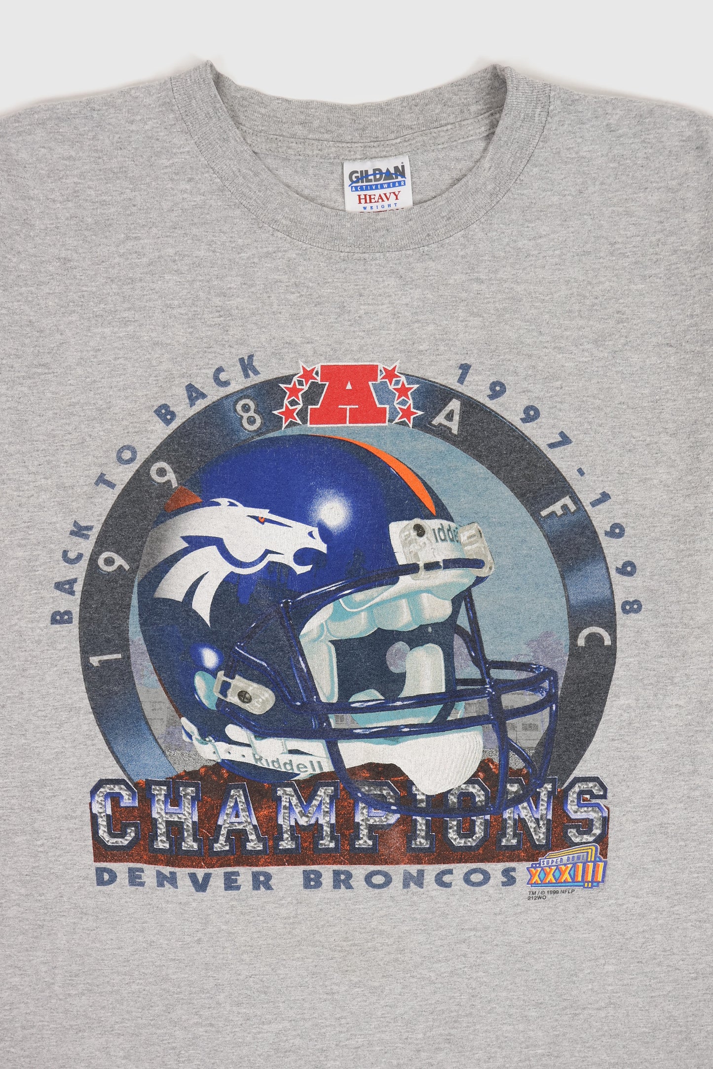 Vintage Denver Broncos Back to Back Champions Tee Image 1