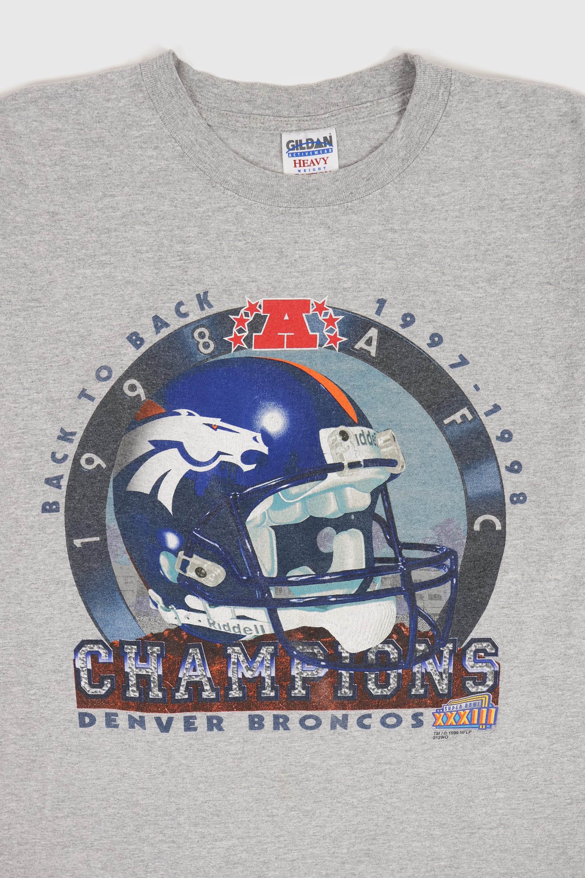 Vintage Denver Broncos Back to Back Champions Tee Image 1