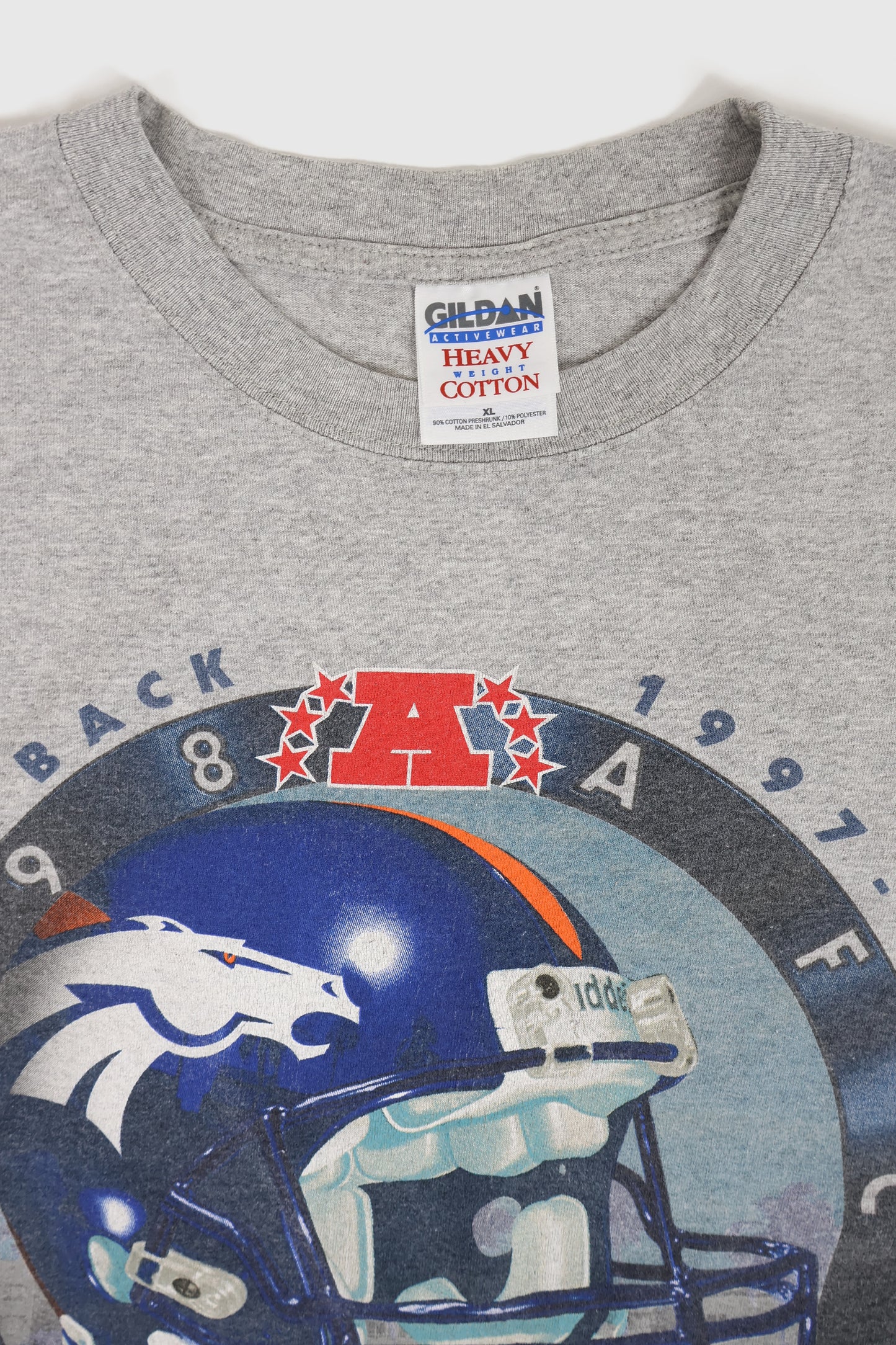 Vintage Denver Broncos Back to Back Champions Tee Image 2