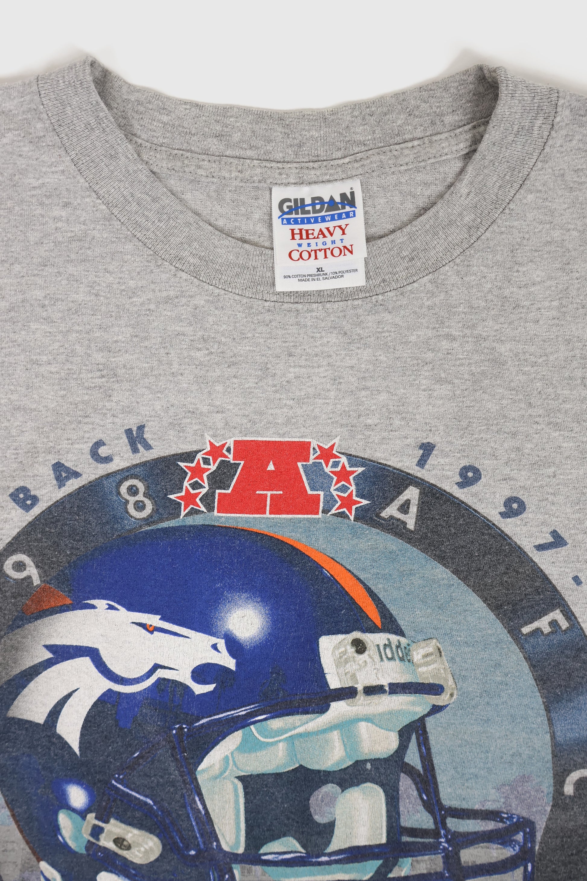 Vintage Denver Broncos Back to Back Champions Tee Image 2