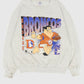 Vintage Distressed Denver Broncos Fred Flintstone Crewneck