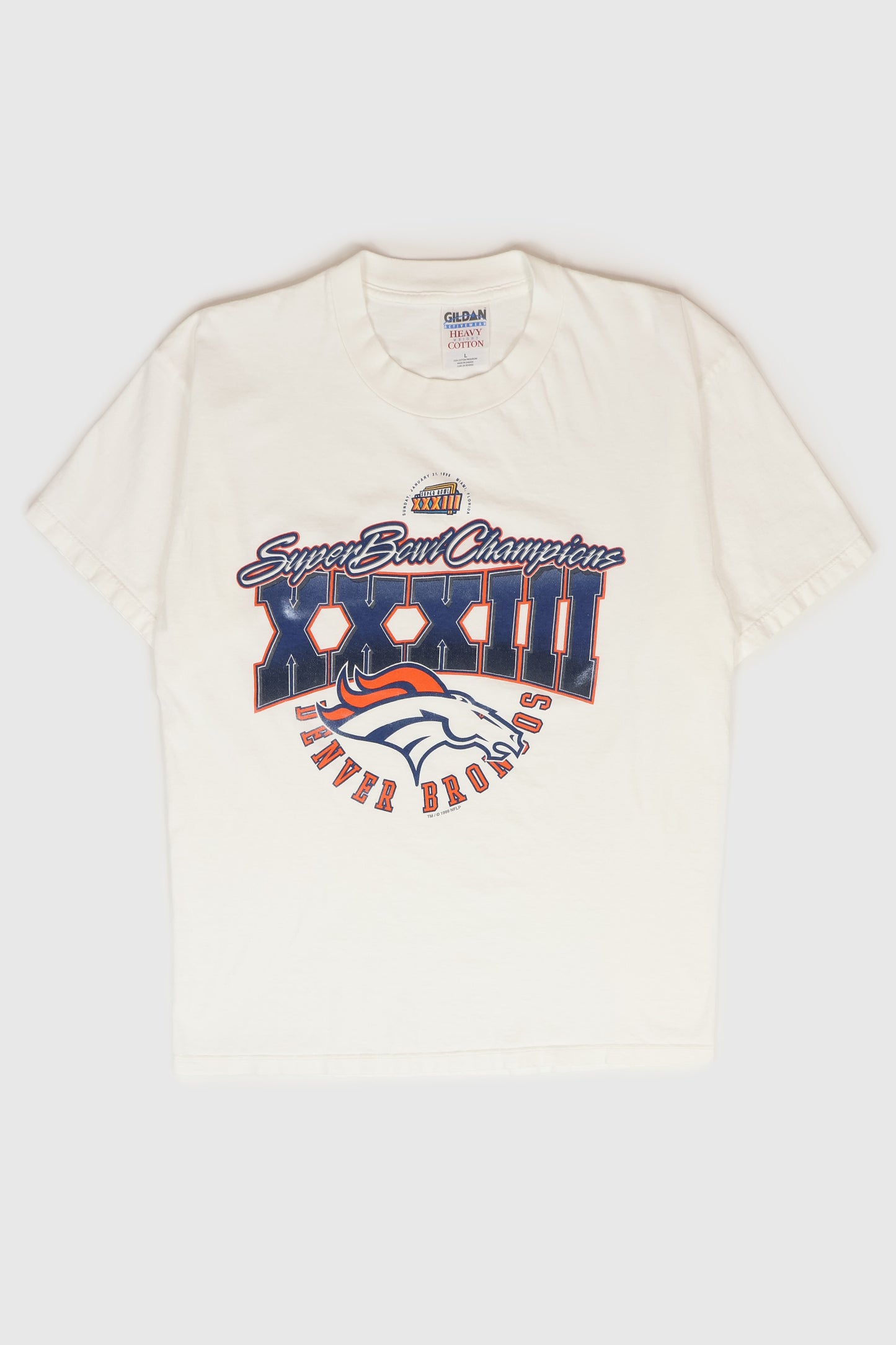 Vintage Denver Broncos Super Bowl XXXIII Tee Image 0