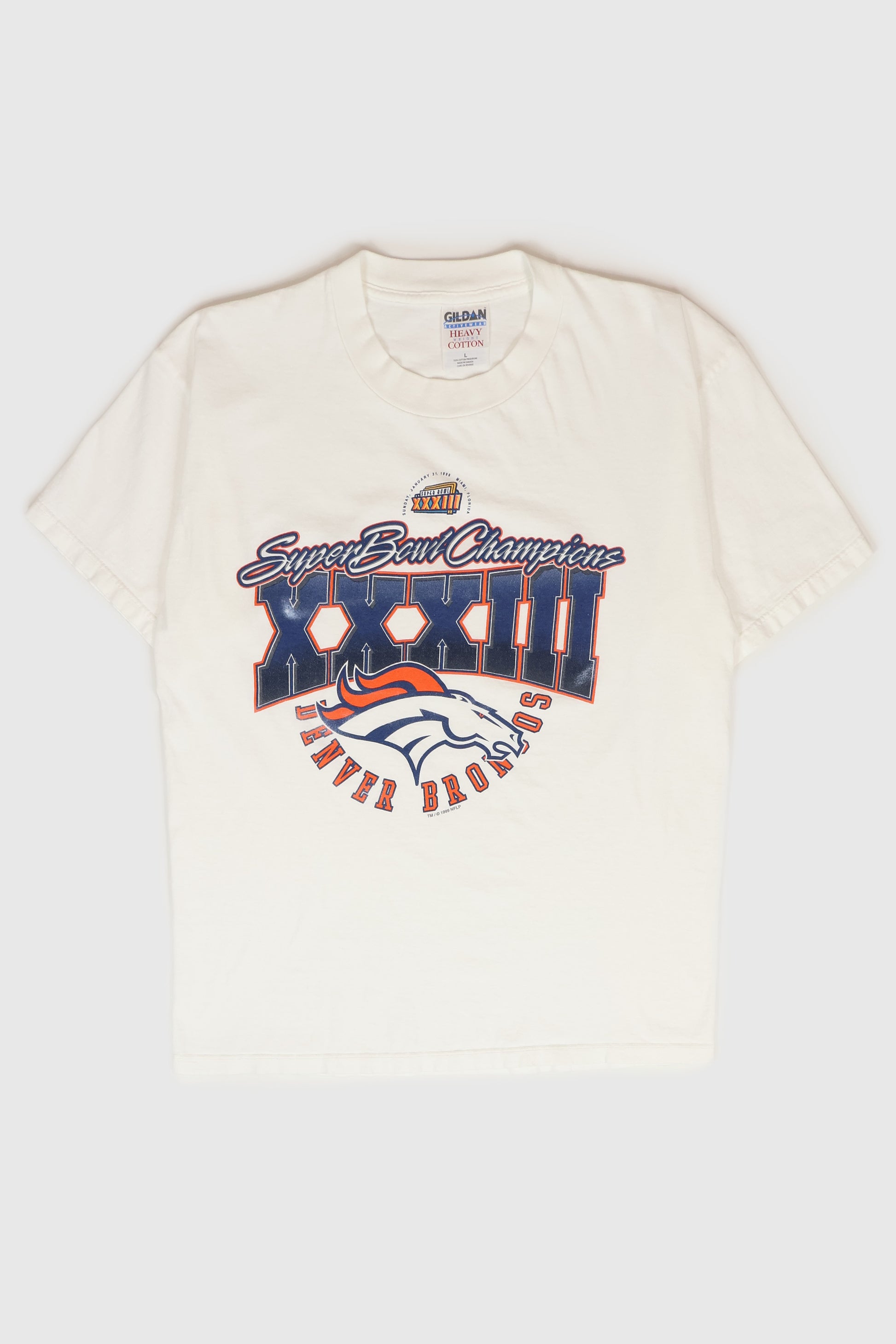 Vintage Denver Broncos Super Bowl XXXIII Tee Image 0