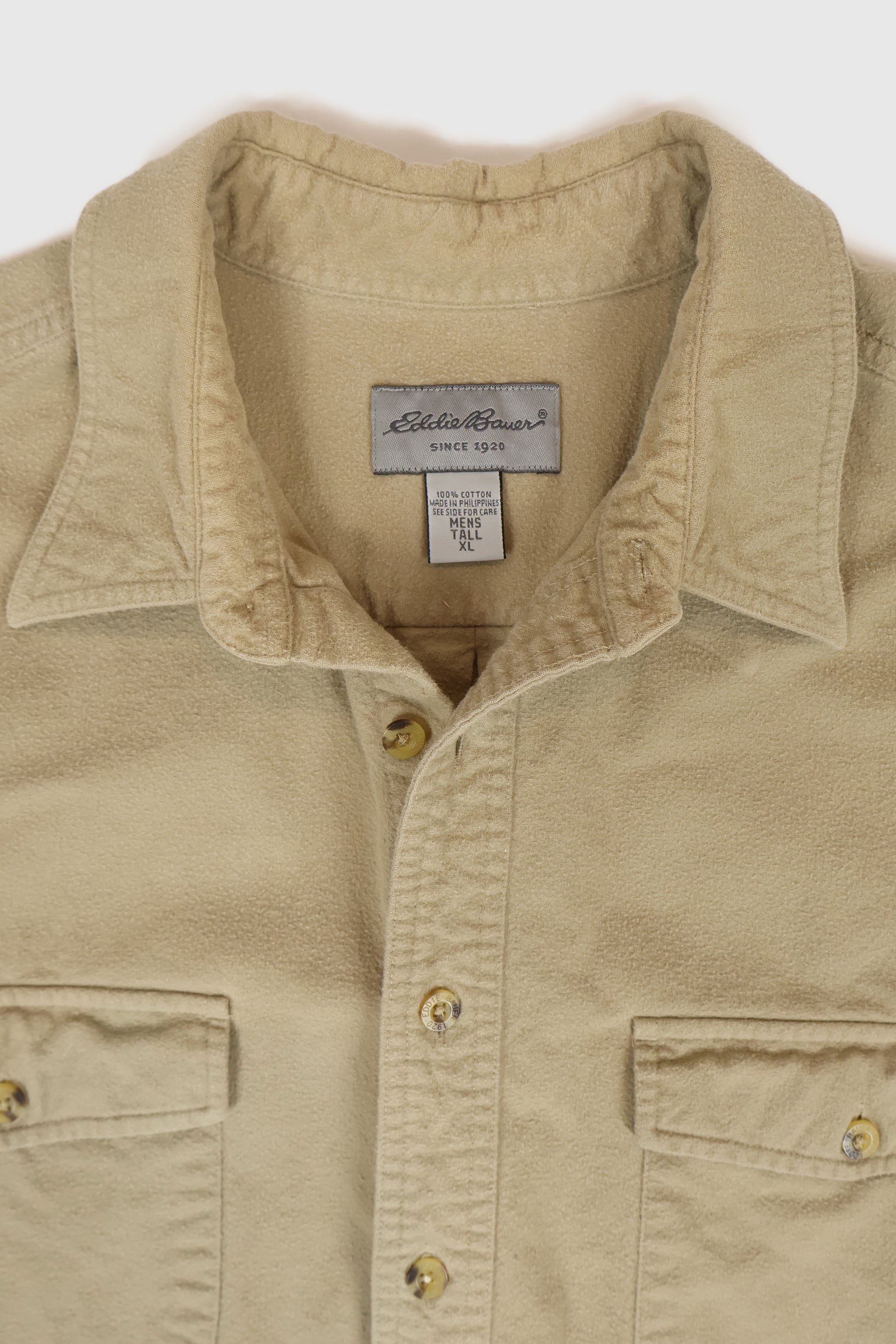 Vintage Eddie Bauer Flannel Button-Down Shirt Image 2