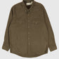 Vintage Brown Flannel Button-Down Shirt Image 0