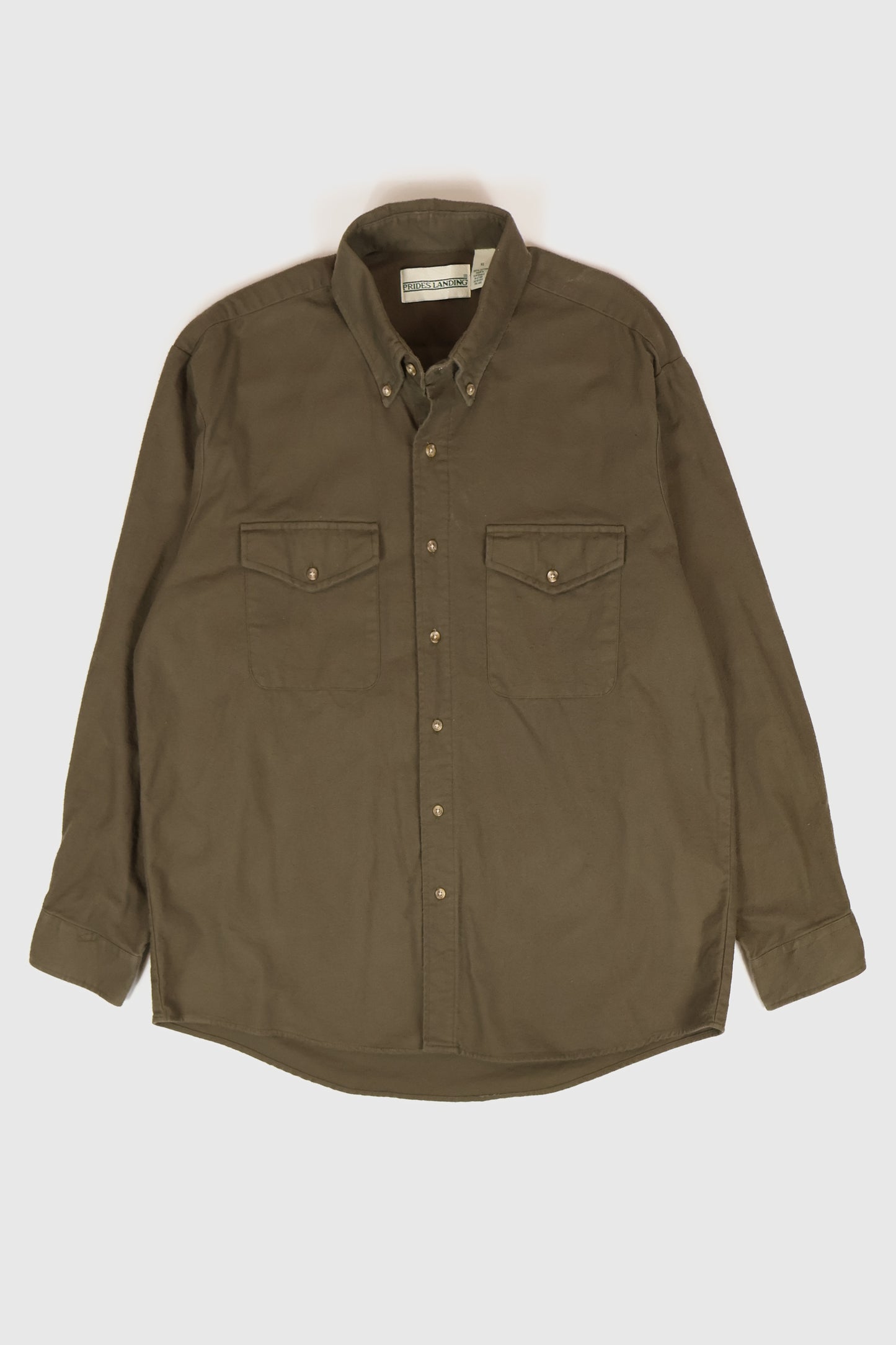 Vintage Brown Flannel Button-Down Shirt Image 0