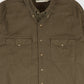 Vintage Brown Flannel Button-Down Shirt Image 1