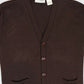 Vintage Brown Cardigan Sweater Vest Image 1