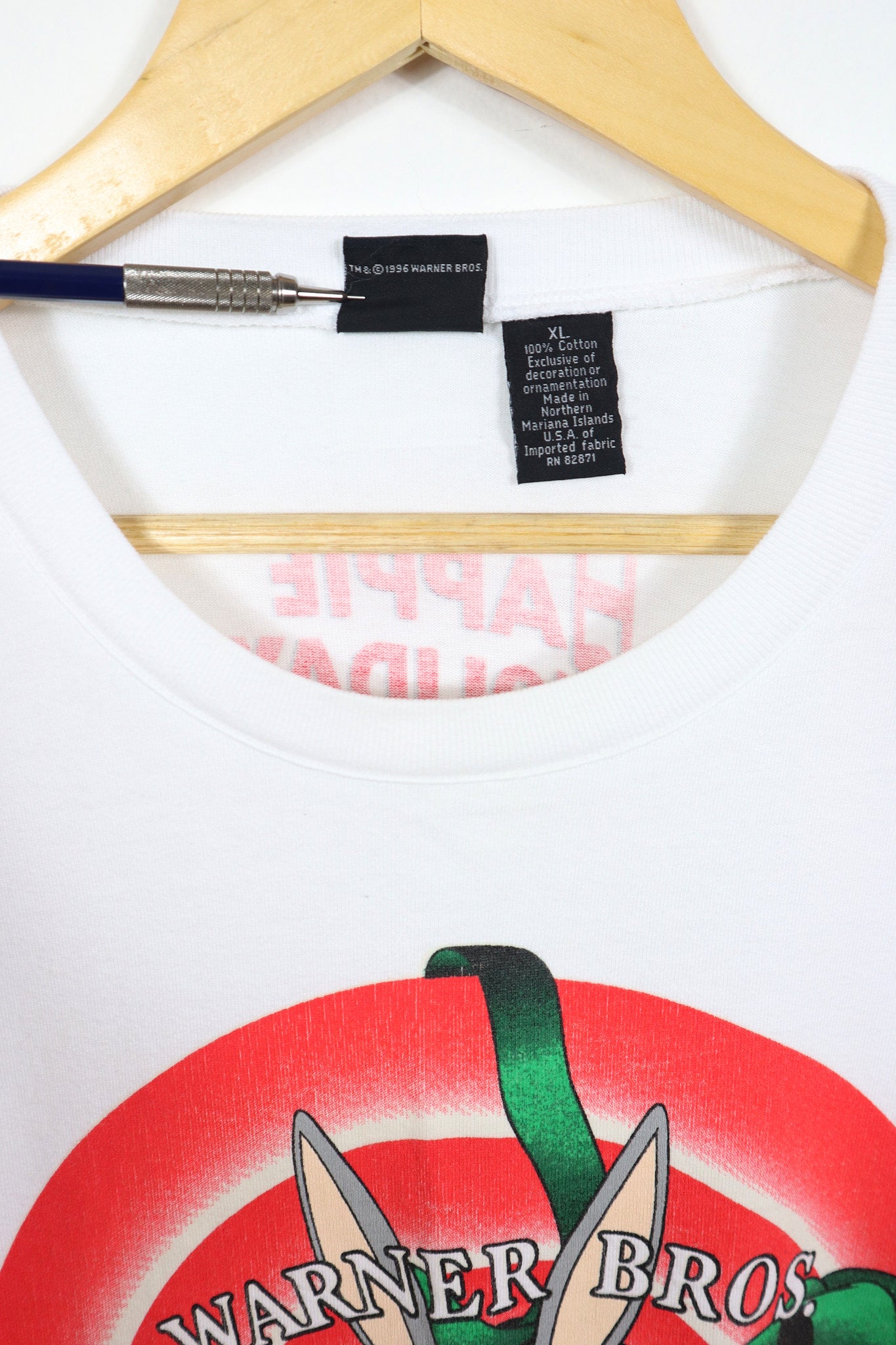 Vintage Bugs Bunny Happie Holidays Long Sleeve Tee