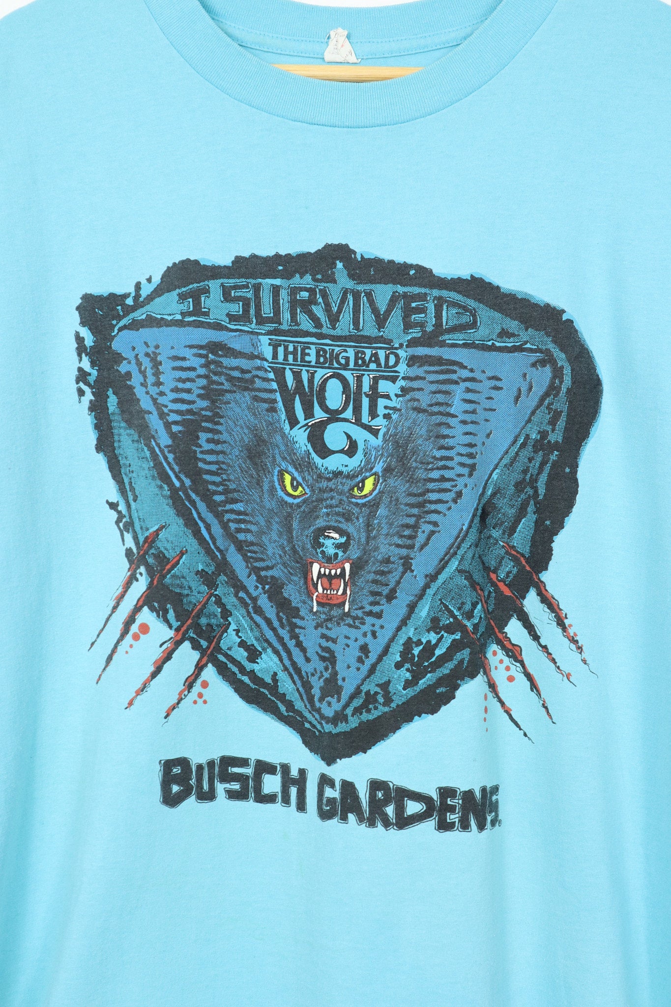Vintage Busch Gardens The Big Bad Wolf Tee