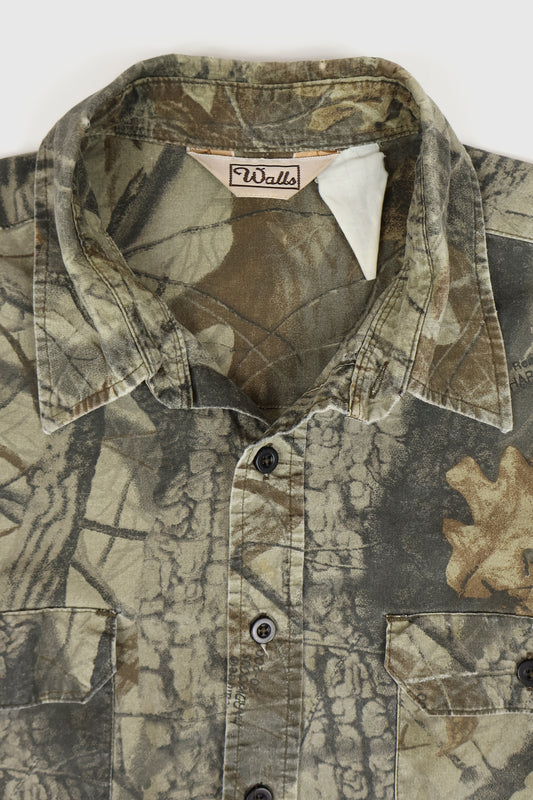 Vintage Lightweight Camo Button-Down Shirt Image 2